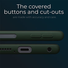 Załaduj obraz do przeglądarki galerii, Moozy Lifestyle. Case for Xiaomi Redmi Note 9S, Redmi Note 9 Pro, Dark Green - Liquid Silicone Cover with Matte Finish and Soft Microfiber Lining
