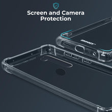 Załaduj obraz do przeglądarki galerii, Moozy Shock Proof Silicone Case for Xiaomi Redmi Note 8T - Transparent Crystal Clear Phone Case Soft TPU Cover
