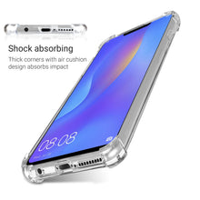Load image into Gallery viewer, Moozy Shock Proof Silicone Case for Huawei P Smart Plus 2018 - Transparent Crystal Clear Phone Case Soft TPU Cover

