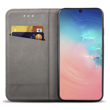 Załaduj obraz do przeglądarki galerii, Moozy Case Flip Cover for Samsung S10 Lite, Black - Smart Magnetic Flip Case with Card Holder and Stand
