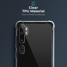 Lade das Bild in den Galerie-Viewer, Moozy Shock Proof Silicone Case for Xiaomi Mi Note 10, Xiaomi Mi Note 10 Pro - Transparent Crystal Clear Phone Case Soft TPU Cover
