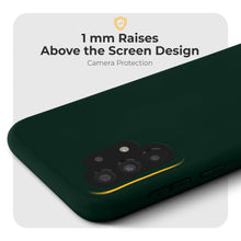 Afbeelding in Gallery-weergave laden, Moozy Minimalist Series Silicone Case for Samsung A32 5G, Midnight Green - Matte Finish Lightweight Mobile Phone Case Slim Soft Protective TPU Cover with Matte Surface
