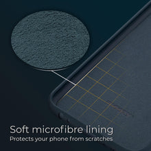 Cargar imagen en el visor de la galería, Moozy Lifestyle. Designed for Samsung A12 Case, Midnight Blue - Liquid Silicone Lightweight Cover with Matte Finish
