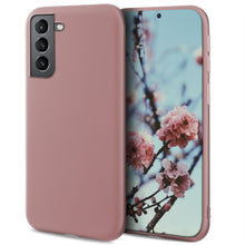 Load image into Gallery viewer, Moozy Minimalist Series Silicone Case for Samsung S21, Samsung S21 5G, Rose Beige - Matte Finish Slim Soft TPU Cover
