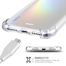 Carica l&#39;immagine nel visualizzatore di Gallery, Moozy Shock Proof Silicone Case for Xiaomi Mi A3 - Transparent Crystal Clear Phone Case Soft TPU Cover
