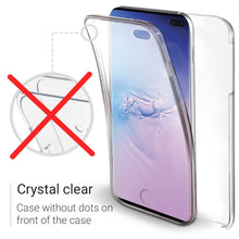 Load image into Gallery viewer, Moozy 360 Degree Case for Samsung S10 Plus - Transparent Full body Slim Cover - Hard PC Back and Soft TPU Silicone Front
