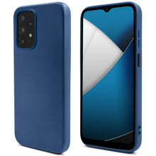 Charger l&#39;image dans la galerie, Moozy Lifestyle. Silicone Case for Samsung A13 4G, Midnight Blue - Liquid Silicone Lightweight Cover with Matte Finish and Soft Microfiber Lining, Premium Silicone Case
