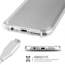 Cargar imagen en el visor de la galería, Moozy Shock Proof Silicone Case for Huawei P Smart - Transparent Crystal Clear Phone Case Soft TPU Cover
