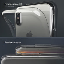 Carica l&#39;immagine nel visualizzatore di Gallery, Moozy 360 Degree Case for iPhone X, iPhone XS - Full body Front and Back Slim Clear Transparent TPU Silicone Gel Cover
