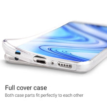 Ladda upp bild till gallerivisning, Moozy 360 Degree Case for Xiaomi Redmi Note 9S, Xiaomi Redmi Note 9 Pro - Transparent Full body Slim Cover - Hard PC Back and Soft TPU Silicone Front
