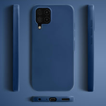 Charger l&#39;image dans la galerie, Moozy Lifestyle. Silicone Case for Samsung A22 4G, Midnight Blue - Liquid Silicone Lightweight Cover with Matte Finish and Soft Microfiber Lining, Premium Silicone Case
