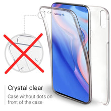 Carica l&#39;immagine nel visualizzatore di Gallery, Moozy 360 Degree Case for Huawei P Smart Z - Transparent Full body Slim Cover - Hard PC Back and Soft TPU Silicone Front
