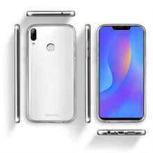 Cargar imagen en el visor de la galería, Moozy 360 Degree Case for Huawei P Smart Plus 2018 - Full body Front and Back Slim Clear Transparent TPU Silicone Gel Cover
