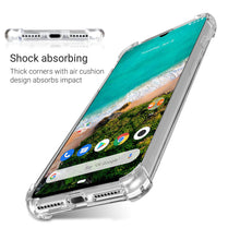 Charger l&#39;image dans la galerie, Moozy Shock Proof Silicone Case for Xiaomi Mi A3 - Transparent Crystal Clear Phone Case Soft TPU Cover
