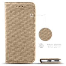 Ladda upp bild till gallerivisning, Moozy Case Flip Cover for Xiaomi Mi 11 Ultra, Gold - Smart Magnetic Flip Case Flip Folio Wallet Case with Card Holder and Stand, Credit Card Slots
