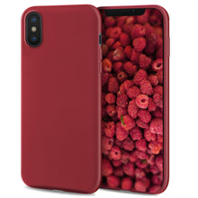 Load image into Gallery viewer, Moozy Lifestyle. Designed for iPhone X and iPhone XS Case, Vintage Pink - Liquid Silicone Cover with Matte Finish and Soft Microfiber Lining

