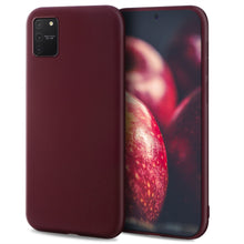 Cargar imagen en el visor de la galería, Moozy Minimalist Series Silicone Case for Samsung S10 Lite, Wine Red - Matte Finish Slim Soft TPU Cover
