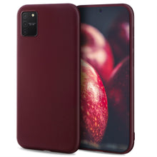 Carica l&#39;immagine nel visualizzatore di Gallery, Moozy Minimalist Series Silicone Case for Samsung S10 Lite, Wine Red - Matte Finish Slim Soft TPU Cover
