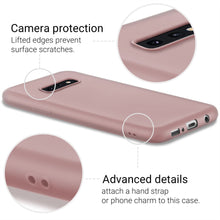 Carica l&#39;immagine nel visualizzatore di Gallery, Moozy Minimalist Series Silicone Case for Samsung S10e, Rose Beige - Matte Finish Slim Soft TPU Cover
