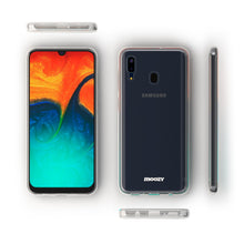 Load image into Gallery viewer, Moozy 360 Degree Case for Samsung A30 - Full body Front and Back Slim Clear Transparent TPU Silicone Gel Cover
