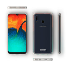 Cargar imagen en el visor de la galería, Moozy 360 Degree Case for Samsung A30 - Full body Front and Back Slim Clear Transparent TPU Silicone Gel Cover
