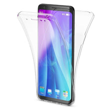 Load image into Gallery viewer, Moozy 360 Degree Case for Samsung A8 2018 - Full body Front and Back Slim Clear Transparent TPU Silicone Gel Cover
