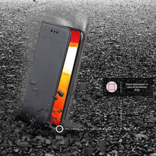 Lade das Bild in den Galerie-Viewer, Moozy Case Flip Cover for Xiaomi Mi 10 Lite 5G, Black - Smart Magnetic Flip Case with Card Holder and Stand
