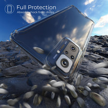 Carica l&#39;immagine nel visualizzatore di Gallery, Moozy Xframe Shockproof Case for Xiaomi Redmi Note 10 Pro and Note 10 Pro Max - Transparent Rim Case, Double Colour Clear Hybrid Cover
