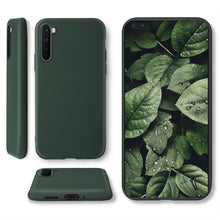 Lade das Bild in den Galerie-Viewer, Moozy Minimalist Series Silicone Case for OnePlus Nord, Midnight Green - Matte Finish Slim Soft TPU Cover
