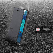 Załaduj obraz do przeglądarki galerii, Moozy Case Flip Cover for Samsung S20 FE, Black - Smart Magnetic Flip Case with Card Holder and Stand
