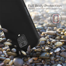 Carica l&#39;immagine nel visualizzatore di Gallery, Moozy Lifestyle. Designed for Xiaomi Redmi Note 9S, Redmi Note 9 Pro Case, Black - Liquid Silicone Cover with Matte Finish and Soft Microfiber Lining
