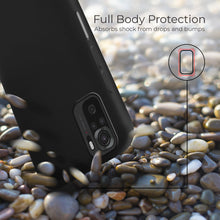 Charger l&#39;image dans la galerie, Moozy Lifestyle. Designed for Xiaomi Redmi Note 10, Redmi Note 10S Case, Black - Liquid Silicone Lightweight Cover with Matte Finish
