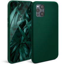 Load image into Gallery viewer, Moozy Minimalist Series Silicone Case for Oppo Find X3 Pro, Midnight Green - Matte Finish Lightweight Mobile Phone Case Slim Soft Protective TPU Cover with Matte Surface
