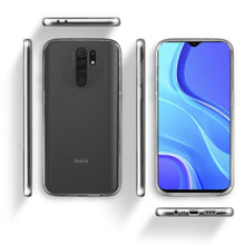 Carica l&#39;immagine nel visualizzatore di Gallery, Moozy 360 Degree Case for Xiaomi Redmi 9 - Transparent Full body Slim Cover - Hard PC Back and Soft TPU Silicone Front
