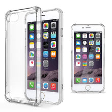 Carica l&#39;immagine nel visualizzatore di Gallery, Moozy Shock Proof Silicone Case for iPhone 6, iPhone 6s - Transparent Crystal Clear Phone Case Soft TPU Cover
