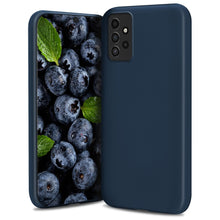 Charger l&#39;image dans la galerie, Moozy Lifestyle. Designed for Samsung A52, Samsung A52 5G Case, Midnight Blue - Liquid Silicone Lightweight Cover with Matte Finish
