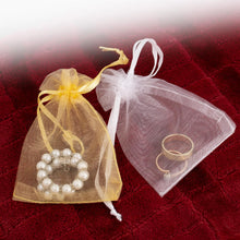 Carica l&#39;immagine nel visualizzatore di Gallery, VILSTO Organza Bags small, Gift Bags Small, Favour Bags, Drawstring Bags, Wedding Gifts Party Bags, Sweet Bags, Confetti Bags,  7x9 cm, 50 pieces
