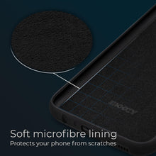 Załaduj obraz do przeglądarki galerii, Moozy Lifestyle. Designed for Samsung A12 Case, Black - Liquid Silicone Lightweight Cover with Matte Finish
