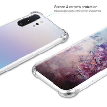 Załaduj obraz do przeglądarki galerii, Moozy Shock Proof Silicone Case for Samsung Note 10 Plus - Transparent Crystal Clear Phone Case Soft TPU Cover
