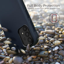 Charger l&#39;image dans la galerie, Moozy Lifestyle. Silicone Case for Samsung A32 5G, Midnight Blue - Liquid Silicone Lightweight Cover with Matte Finish
