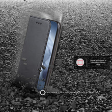 Załaduj obraz do przeglądarki galerii, Moozy Case Flip Cover for Xiaomi Mi 11 Ultra, Black - Smart Magnetic Flip Case Flip Folio Wallet Case with Card Holder and Stand, Credit Card Slots
