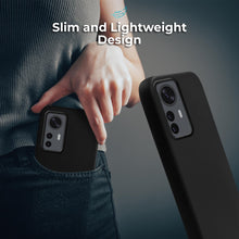 Cargar imagen en el visor de la galería, Moozy Lifestyle. Silicone Case for Xiaomi 12 Pro, Black - Liquid Silicone Lightweight Cover with Matte Finish and Soft Microfiber Lining, Premium Silicone Case
