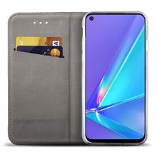 Charger l&#39;image dans la galerie, Moozy Case Flip Cover for Oppo A72, Oppo A52 and Oppo A92, Dark Blue - Smart Magnetic Flip Case with Card Holder and Stand
