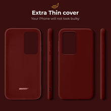 Carica l&#39;immagine nel visualizzatore di Gallery, Moozy Minimalist Series Silicone Case for Samsung A13 4G, Wine Red - Matte Finish Lightweight Mobile Phone Case Slim Soft Protective TPU Cover with Matte Surface
