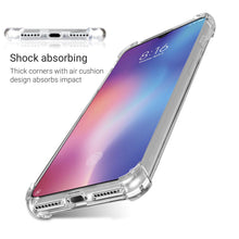 Cargar imagen en el visor de la galería, Moozy Shock Proof Silicone Case for Xiaomi Mi 9 SE - Transparent Crystal Clear Phone Case Soft TPU Cover
