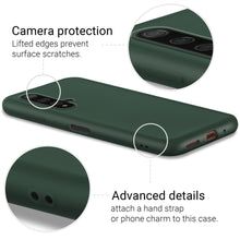 Ladda upp bild till gallerivisning, Moozy Minimalist Series Silicone Case for Huawei Nova 5T and Honor 20, Midnight Green - Matte Finish Slim Soft TPU Cover
