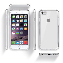 Cargar imagen en el visor de la galería, Moozy Shock Proof Silicone Case for iPhone 6, iPhone 6s - Transparent Crystal Clear Phone Case Soft TPU Cover
