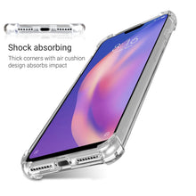 Carica l&#39;immagine nel visualizzatore di Gallery, Moozy Shock Proof Silicone Case for Xiaomi Mi 8 Lite, Mi 8 Youth, Mi 8X - Transparent Crystal Clear Phone Case Soft TPU Cover
