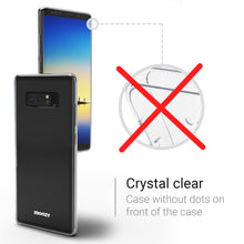 Carica l&#39;immagine nel visualizzatore di Gallery, Moozy 360 Degree Case for Samsung Note 8 - Full body Front and Back Slim Clear Transparent TPU Silicone Gel Cover
