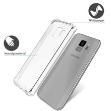 Załaduj obraz do przeglądarki galerii, Moozy Shock Proof Silicone Case for Samsung S9 - Transparent Crystal Clear Phone Case Soft TPU Cover
